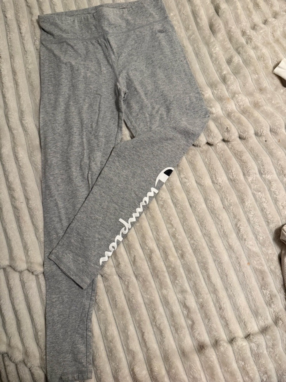 Champion Gray Logo Script Leggings